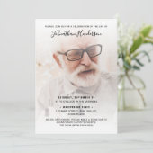 2枚の写真でお別れ　人生・葬儀・追悼を祝う 招待状 (スタンド正面)