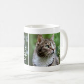 2枚の写真でペット猫の新しい写真を撮るDog Photo Mug コーヒーマグカップ (正面右)