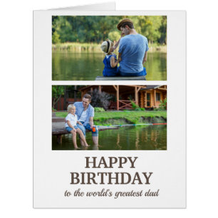 2枚の写真で世界一の父お誕生日おめでとう