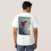 2枚の写真で作る オリジナル両面プリント  Tシャツ (裏面フル)