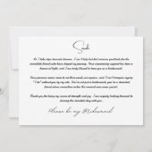 2枚の写真で見る、あなたは私のブライズメイドになってくれる？ 招待状 (裏面)