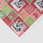 2枚の写真とのあいさつ付きメリークリスマス 薄葉紙 (詳細)