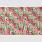 2枚の写真とのあいさつ付きメリークリスマス 薄葉紙 (正面)