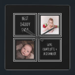 2枚の写真と文字テンプレート スクエア壁時計<br><div class="desc">2つの写真と文字のテンプレート..単にあなたの独自の写真と文字をこの壁時計に追加素晴らし..簡単をパーソナライズする…リサオからカスタマイズ可能な写真テンプレート時計 – 完璧なギフト – アイディア</div>