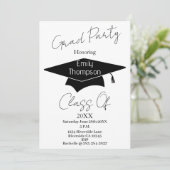 2枚の写真と金ゴールドグリッター卒業 カード (スタンド正面)