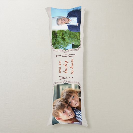 2枚の写真なので、中立を持っている ボディピロー (正面縦)