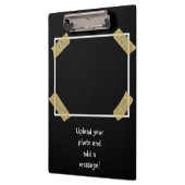 2枚の写真のアップロードと個人カスタムメッセージの追加 クリップボード (左)