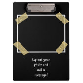 2枚の写真のアップロードと個人カスタムメッセージの追加 クリップボード (正面)