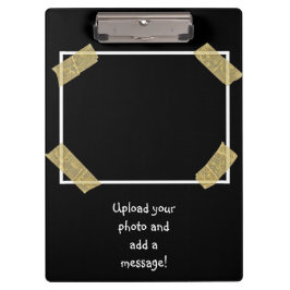 2枚の写真のアップロードと個人カスタムメッセージの追加 クリップボード