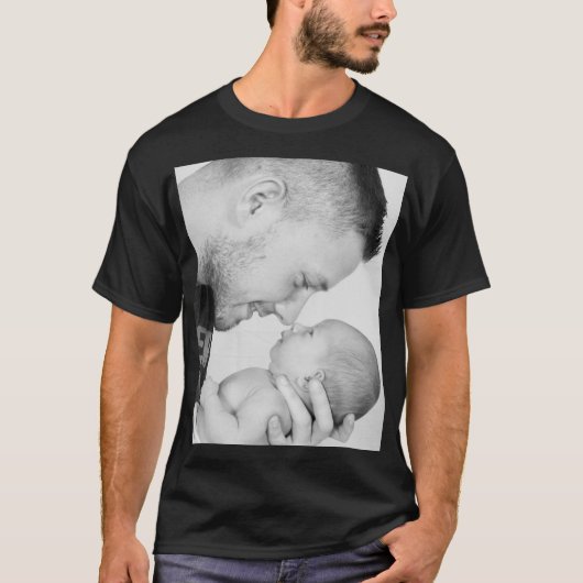 2枚の写真のオリジナル両面プリント Tシャツ (正面)
