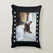 2枚の写真のカスタムテンプレート装飾用クッション アクセントクッション (裏面(縦))