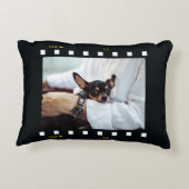 2枚の写真のカスタムテンプレート装飾用クッション アクセントクッション (裏面)