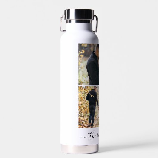 2枚の写真のギャラリパーソナライズされたー ウォーターボトル (正面)