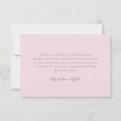 2枚の写真のコラージュモダンデザイン サンキューカード (裏面)