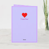 2枚の写真のバレンタインデー輝くハートの愛の詩を追加 カード (裏面)