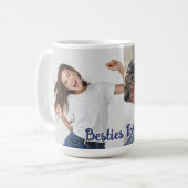 2枚の写真のベストフレンド コーヒーマグカップ (正面左)