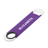 2枚の写真の名前イニシャル白紫 スピード栓抜き (正面アングル)