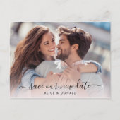 2枚の写真の変更日結婚付の作成 ポストカード (正面)