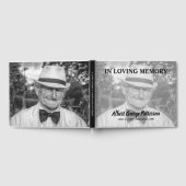 2枚の写真の葬儀 ゲストブック (全面)