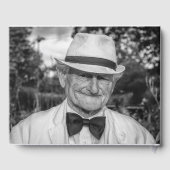 2枚の写真の葬儀 ゲストブック (裏面)