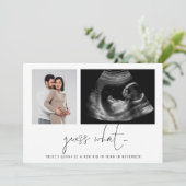 2枚の写真は何のスクリプト妊娠発表を推測 案内状 (スタンド正面)