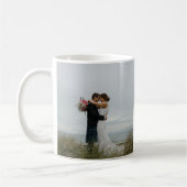 2枚の写真を一緒に初めてのクリスマスを作成 コーヒーマグカップ (左)