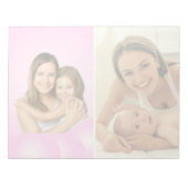 2枚の写真を自動的にライトトーンに変換する背景 ノートパッド (正面)