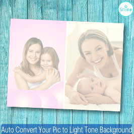 2枚の写真を自動的にライトトーンに変換する背景 ノートパッド