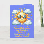 2枚の写真を追加 - あなたは私の太陽　バレンタインに カード (正面)