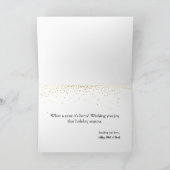 2枚の写真を追加 おしゃれなオーナメント ホリデーカード (内部)