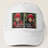 2枚の写真を追加 – シンプルCollage キャップ (正面)