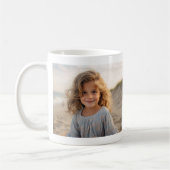 2枚の写真を追加 – 両シンプル面のコラージュ コーヒーマグカップ (左)