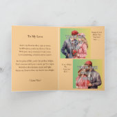 2枚の写真を追加、好きなスライスの幸せなバレンタイン カード (内部)