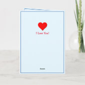 2枚の写真を追加, Blue Valentine Day with Love Poyte カード (裏面)