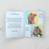 2枚の写真を追加, Blue Valentine Day with Love Poyte カード (内部)