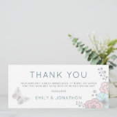 2枚の写真アート花模様蝶ありがとう (スタンド正面)