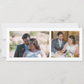 2枚の写真アート花模様蝶ありがとう (裏面)