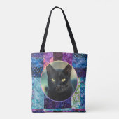 2枚の写真カスタムコージーキルトパターントートバッグ トートバッグ (裏面)