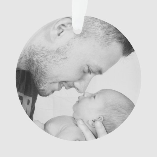 2枚の写真カスタム オーナメント (正面)