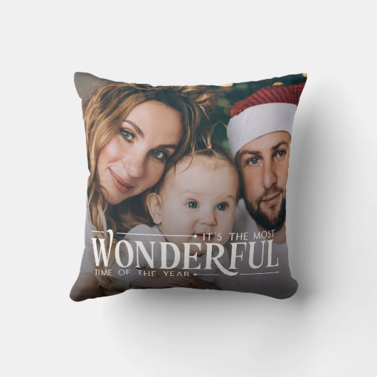 2枚の写真クリスマスで一番素敵な時間 クッション (裏面)