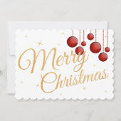 2枚の写真クリスマスフェスティバルグリーティングカード (正面)