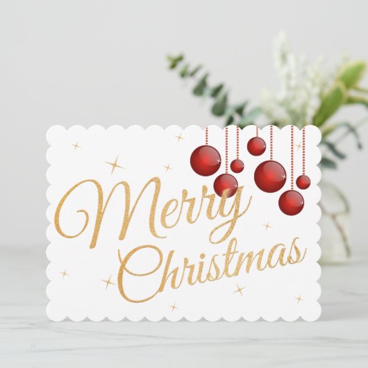 2枚の写真クリスマスフェスティバルグリーティングカード (スタンド正面)