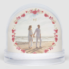 2枚の写真クリスマスホリデーボタニカルリース