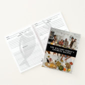 2枚の写真シンプルファミリレシピ ノートブック (内部)