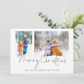 2枚の写真スクリプトファミリーと犬メリークリスマス (スタンド正面)