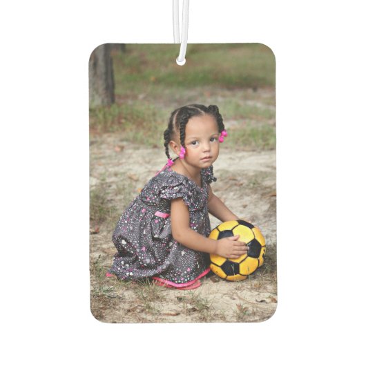 2枚の写真パーソナライズされたが自分のDYI自動車を作る カーエアーフレッシュナー (裏面)