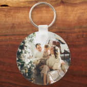 2枚の写真パーソナライズされた両面 キーホルダー (正面)