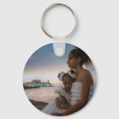 2枚の写真パーソナライズされた両面 キーホルダー (裏面)