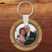 2枚の写真パーソナライズされた、メモリアルキーチェーン記念 キーホルダー (裏面)
