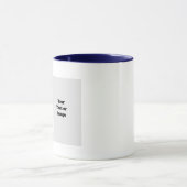 2枚の写真マパーソナライズされたグを作成 マグカップ (中央)